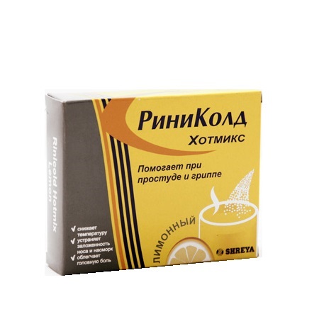 Риниколд Хотмикс порошок для приготовления раствора для приема внутрь лимонный 5 г 5 шт.