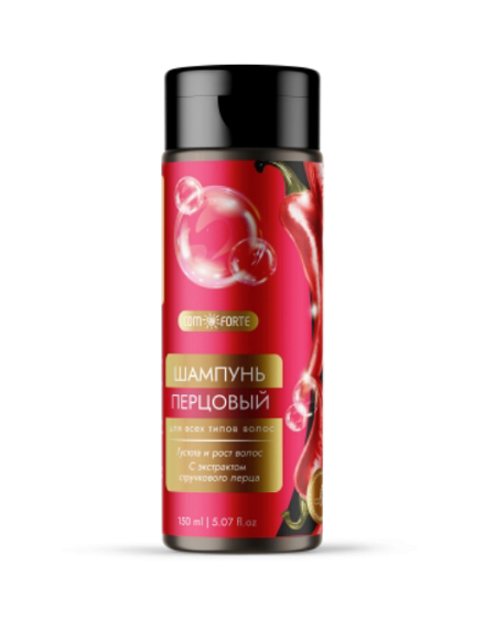 Шампунь Перцовый ComForte для всех типов волос с экстрактом стручкового перца 150 мл