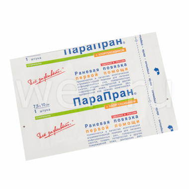 ПараПран повязка раневая с хлоргексидином 7,5х10 см 1 шт.