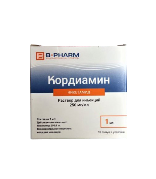 раствор для инъекций 25% ампулы 1 мл 10 шт.