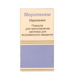 Меропенем порошок для приготовления раствора для инъекций 0,5 г 1 шт.