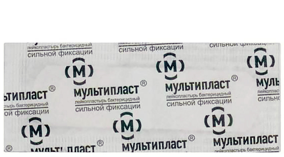 1,9 см х 7,2 см сильной фиксации Мультипласт