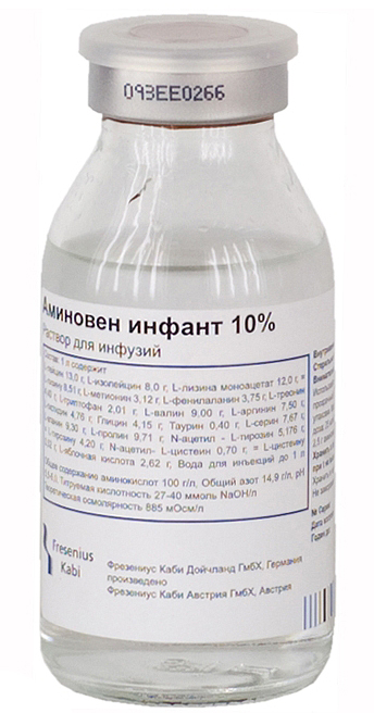 раствор для инфузий 10% флакон 100 мл 10 шт.