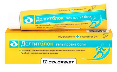 Долгитблок 5% + 3% гель для наружного применения 150 г Долгитблок 5% +