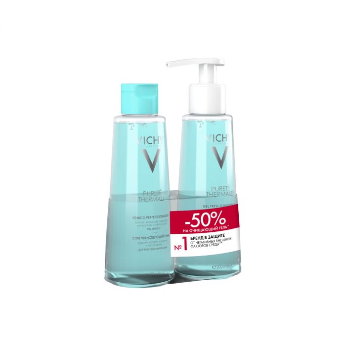 Тоник совершенствующий 200 мл + Гель очищающий 200 мл