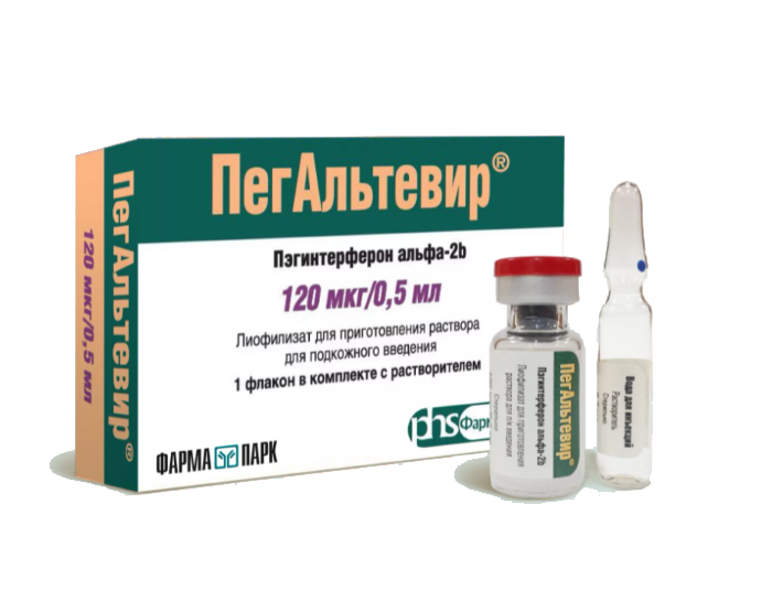 лиофилизат для приготовления раствора для подкожного введения 120 мкг 1 шт. + растворитель