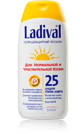 Ladival Лосьон солнцезащитный SPF25 для нормальной и чувствительной кожи 200 мл