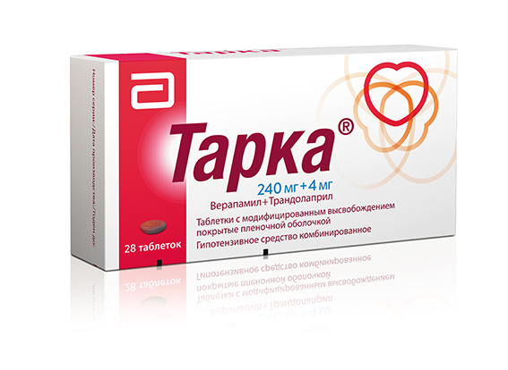 таблетки с модифицированным высвобождением покрытые пленочной оболочкой 240 мг+4 мг 28 шт.