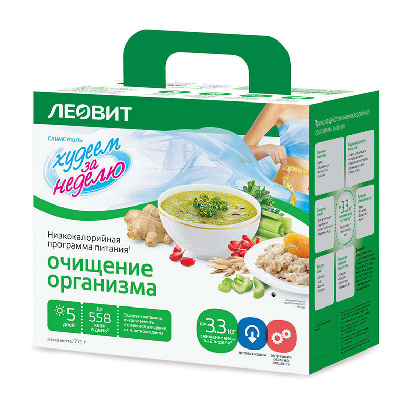 Программа питания Очищение организма меню на 5 дней