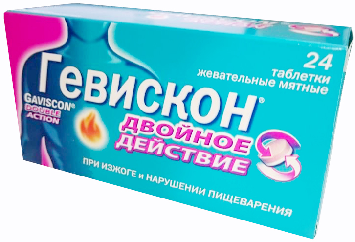 Двойное Действие таблетки жевательные мятные 24 шт.