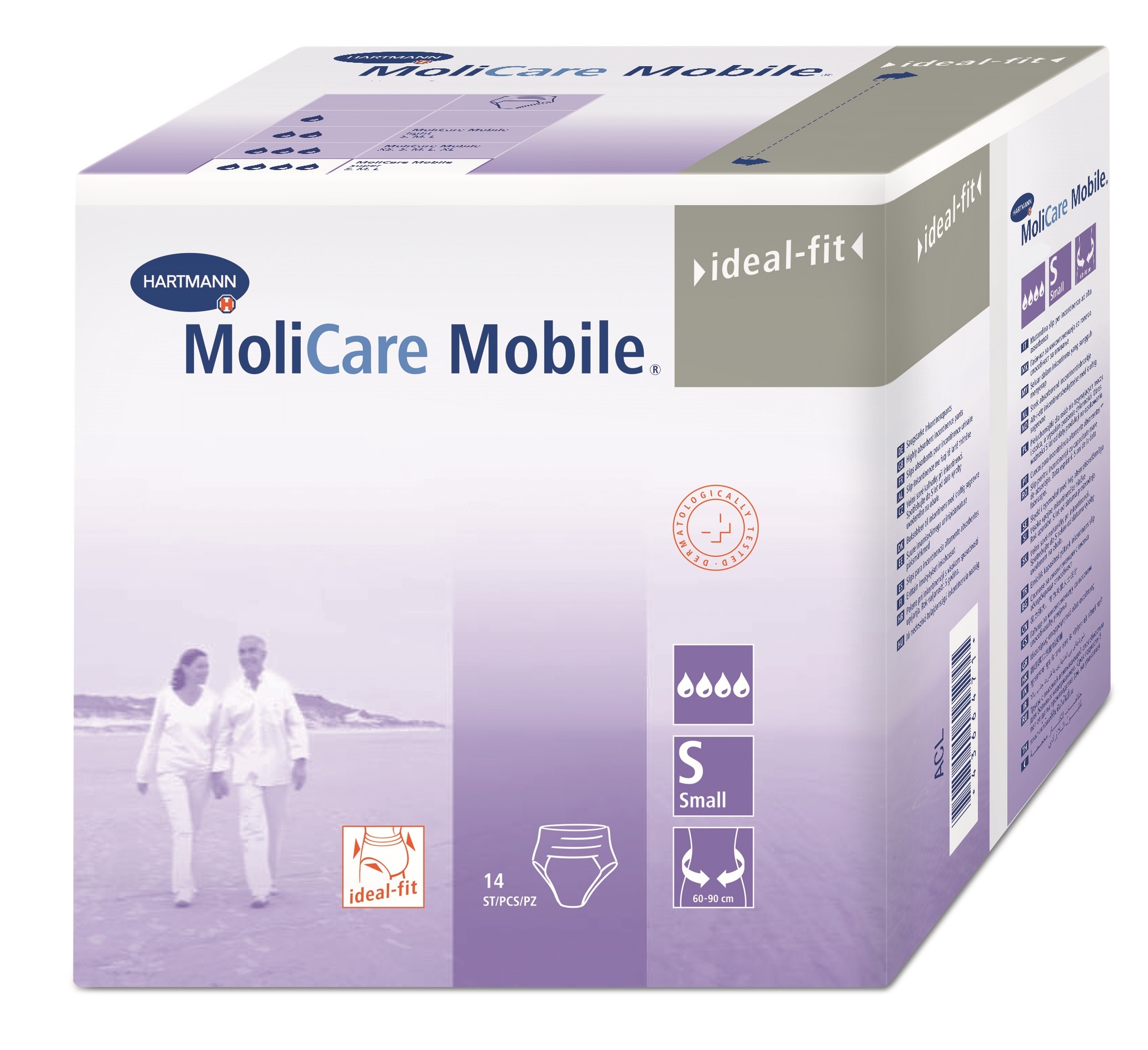 molicare  Подгузники-трусики для взрослых s 14 шт. (60-80см)