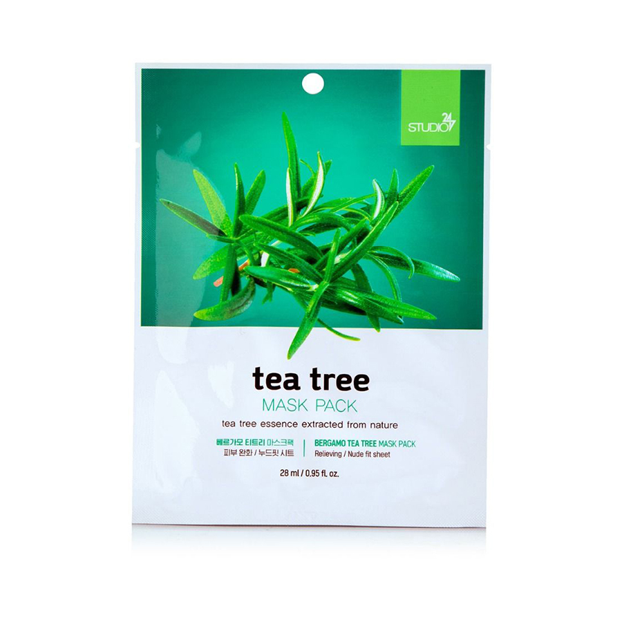 тканевая для лица с экстрактом чайного дерева 28 мл