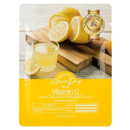 Маска тканевая с экстрактом розы 27мл