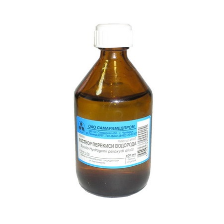 Перекиси водорода раствор для наружного применения 3% флакон стекло 100 мл ФФ Санкт-Петербурга