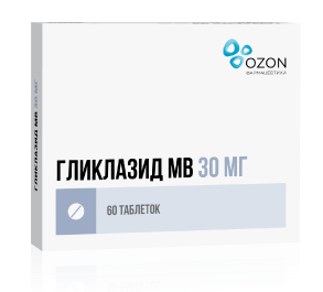 Гликлазид МВ таблетки с модифицированным высвобождением 30 мг 60 шт.