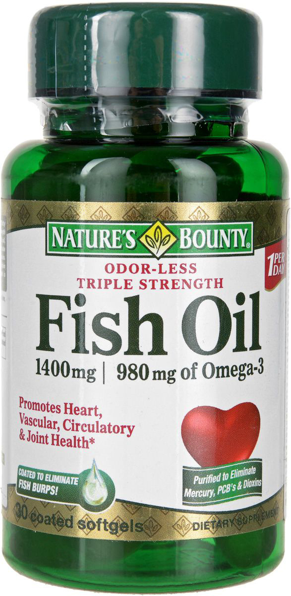 nature`s bounty Омега-3 980 мг капсулы 30 шт. (БАД)