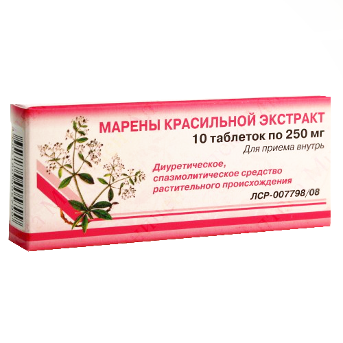 Марена красильная экстракт n10 таб.