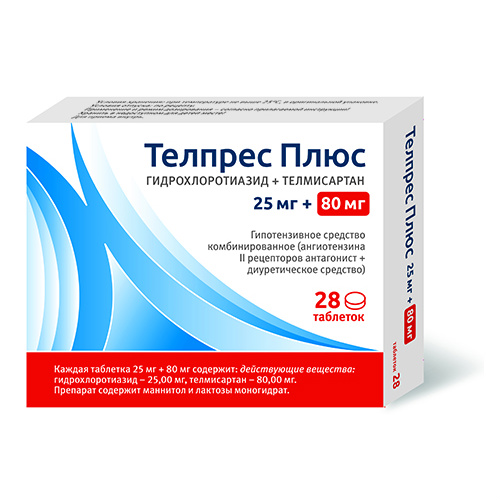 таблетки 25 мг+80 мг 28 шт.