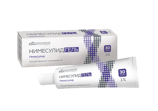Нимесулид гель для наружного применения 1% туба 30 г Нимесулид гель для наружного применения 1% туба 30 г