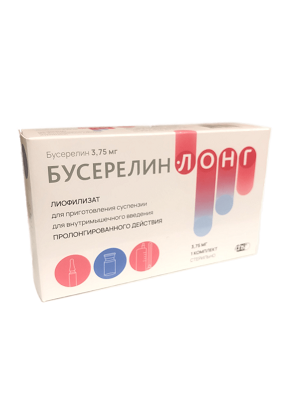 лиофилизат для приготовления суспензии пролонгированного высвобождения для внутримышечного введения 3,75 мг в комплекте со шприцем 1 шт.