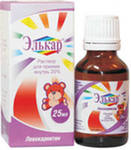 Элькар раствор для приема внутрь 30% флакон 25 мл Элькар раствор для приема внутрь 30% флакон 25 мл