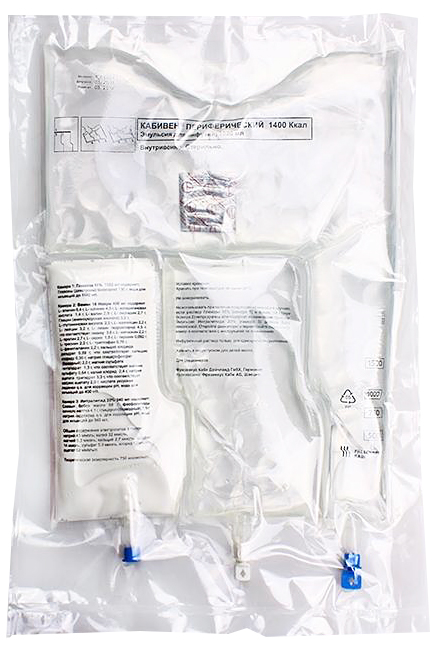 эмульсия для инфузий 1920 мл (1400 ккал) контейнеры пластиковые 4 шт.