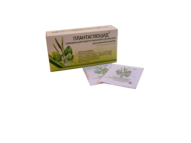 Плантаглюцид гранулы для приготовления суспензии для приема внутрь 1 г пакетики 20 шт.