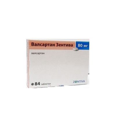 Валсартан таблетки покрытые пленочной оболочкой 80 мг 84 шт.