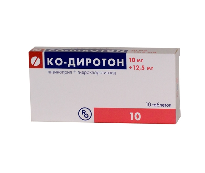 таблетки 10 мг+12,5 мг 10 шт.