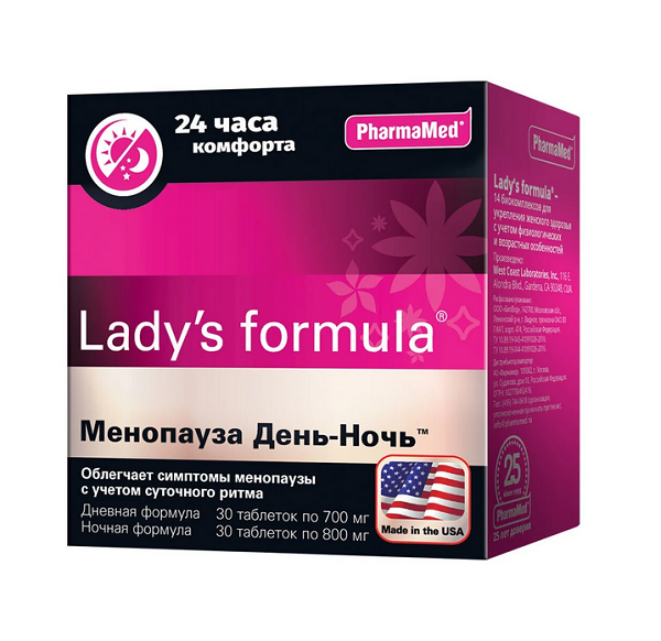 lady`s formula Менопауза День-Ночь таблетки 30 шт.+30 шт.