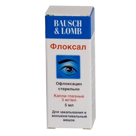 капли глазные 0,3% флакон-капельница 5 мл