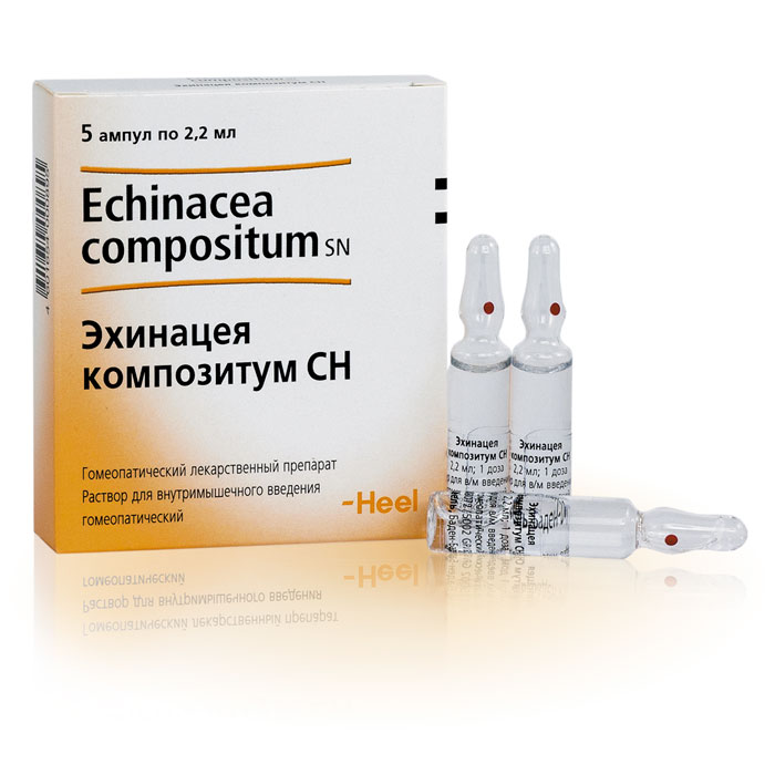 Эхинацея Композитум СН раствор для внутримышечного введения гомеопатический 2,2 мл ампулы 5 шт.