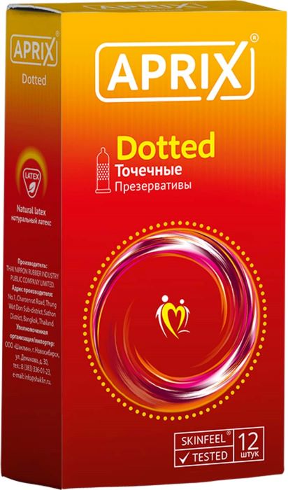 aprix Презервативы dotted точечные 12 шт.