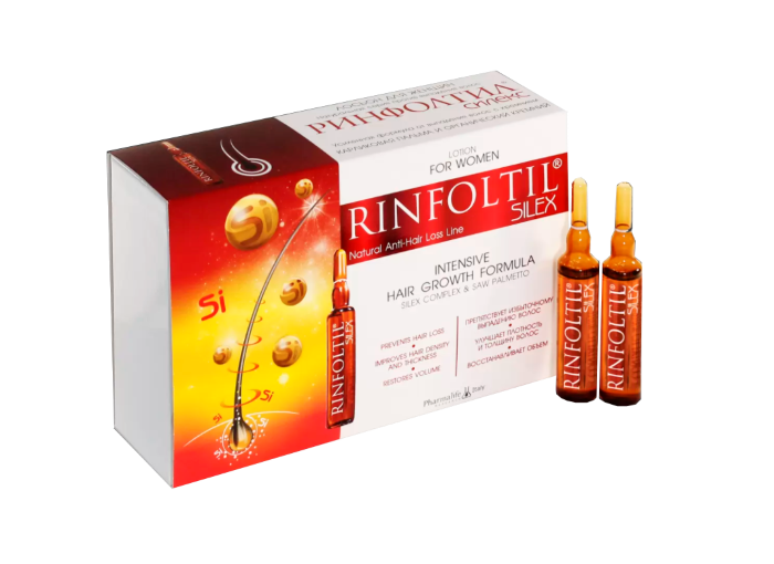 с кремнием Лосьон для женщин от выпадения волос ампулы 10 шт.