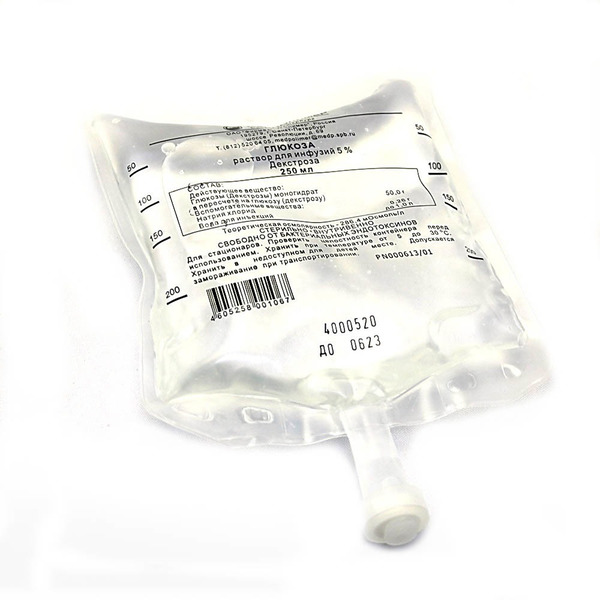 раствор для инфузий 5% контейнер 250 мл Медполимер