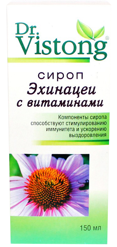 dr. vistong Сироп эхинацеи с витаминами 150 мл
