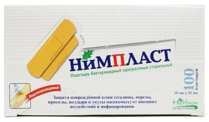 1,9 см x 7,2 см 100 шт. Нимпласт