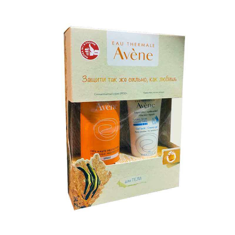 Спрей солнцезащитный spf50+ 200 мл +подарок Крем-гель восстанавливающий после солнца 50 мл