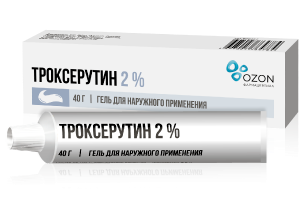 Троксерутин гель для наружного применения 2% туба 40 г Озон