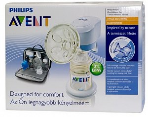 Avent Молокоотсос электронный 86750 с сумкой ( набор