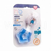 Happy Baby Прорезыватель Teether Gel 4m+ силикон Blue