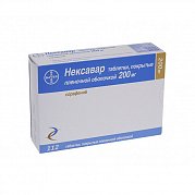 Нексавар таблетки покрытые пленочной оболочкой 200 мг 112 шт. Нексавар таблетки покрытые пленочной оболочкой 200 мг 112 шт.