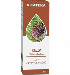 Масло эфирное кедра флакон 10 мл Витатека