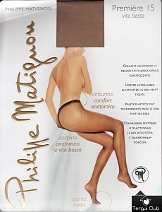 Philippe Matignon Колготки Premiere 15 Den р.4 Сognac