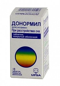 Донормил таблетки покрытые пленочной оболочкой 15 мг 10 шт.