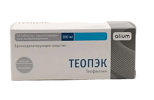 Теопэк таблетки 100 мг 50 шт.