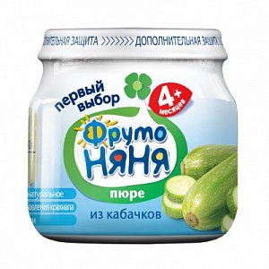 ФрутоНяня Пюре Кабачок с 4 мес. 80 г