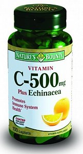Nature`s Bounty Витамин С+Эхинацея таблетки 100 шт. (БАД)