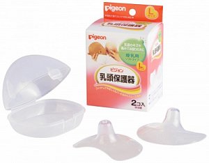 Pigeon Накладка для кормления силиконовая р.L 2 шт.