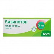 Лизинотон таблетки 5 мг 28 шт. Лизинотон таблетки 5 мг 28 шт.